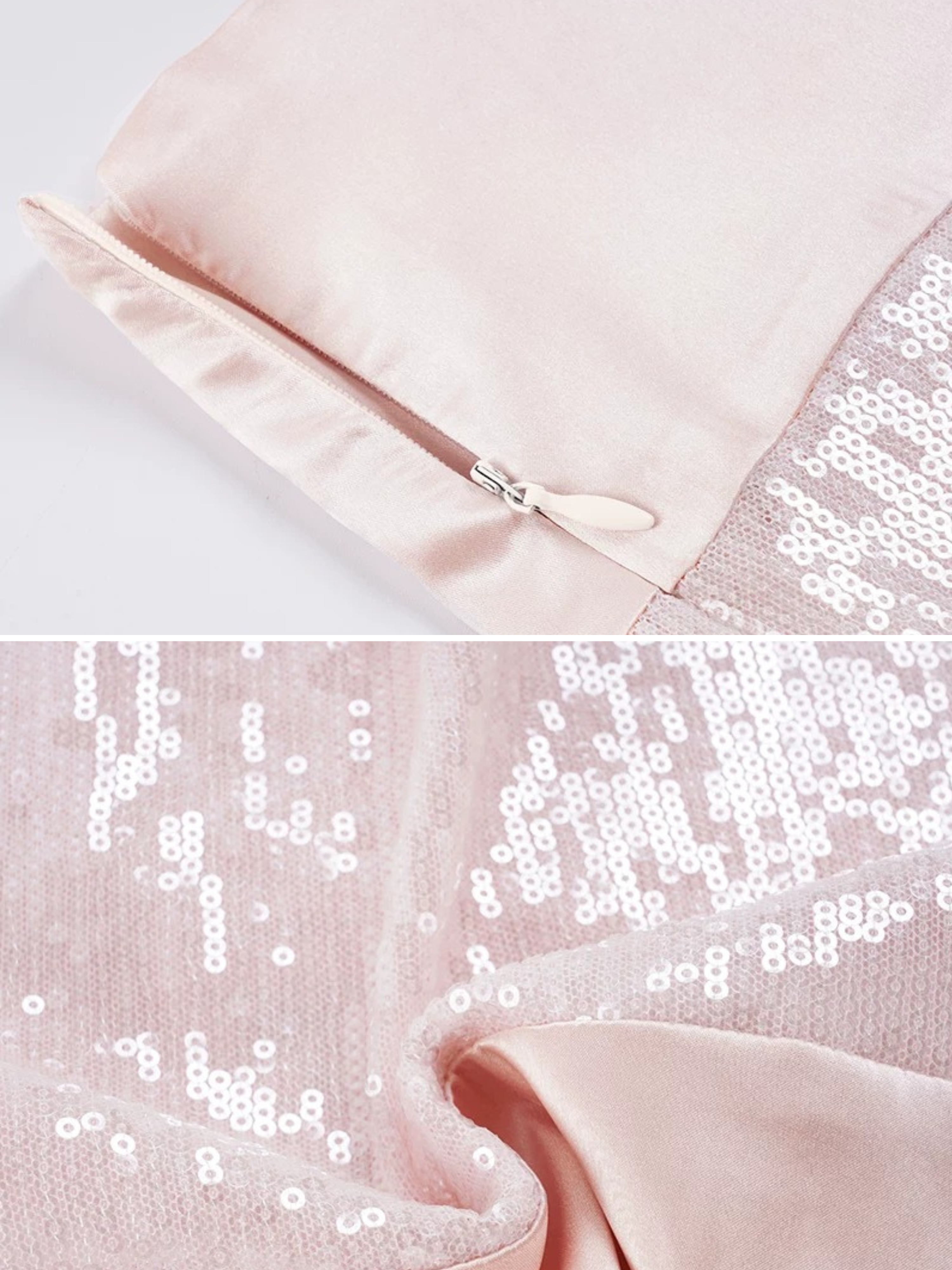 Raisa Blush Sequin Mini Skirt
