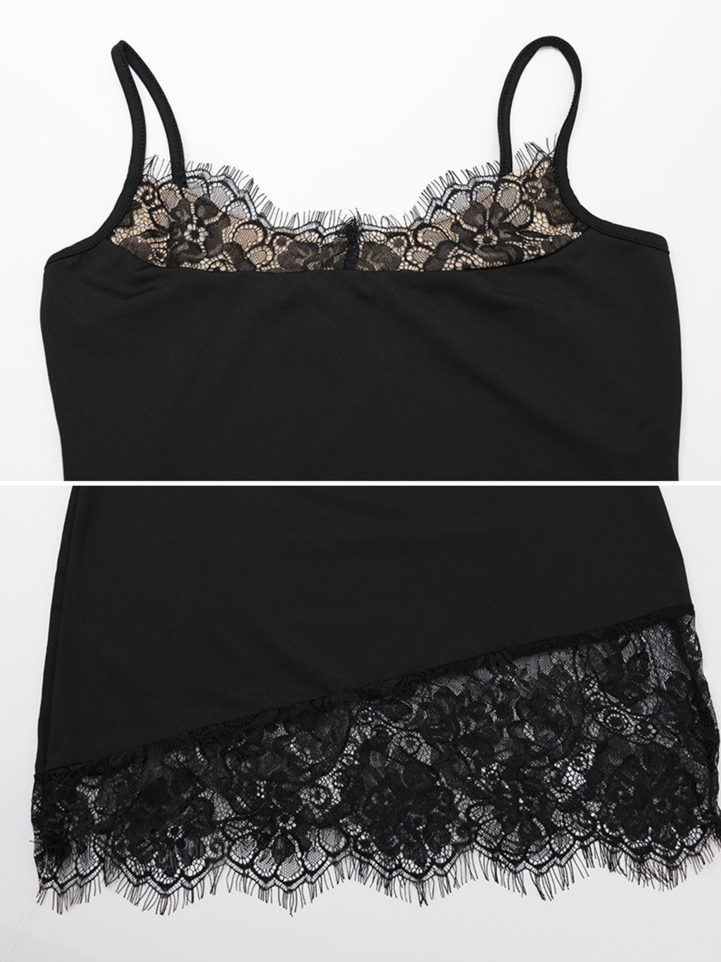 Talise Lace Trim Mini Dress