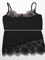 Talise Lace Trim Mini Dress