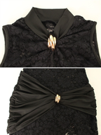 Valora Lace Slit Maxi Dress