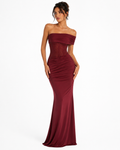 Talisse Off Shoulder Ruched Maxi Dress