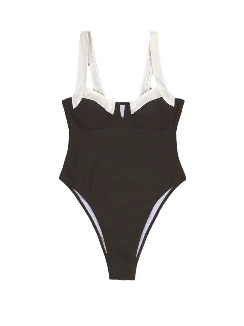 Sora Contrast Trim One-Piece Swimsuit
