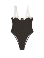 Sora Contrast Trim One-Piece Swimsuit