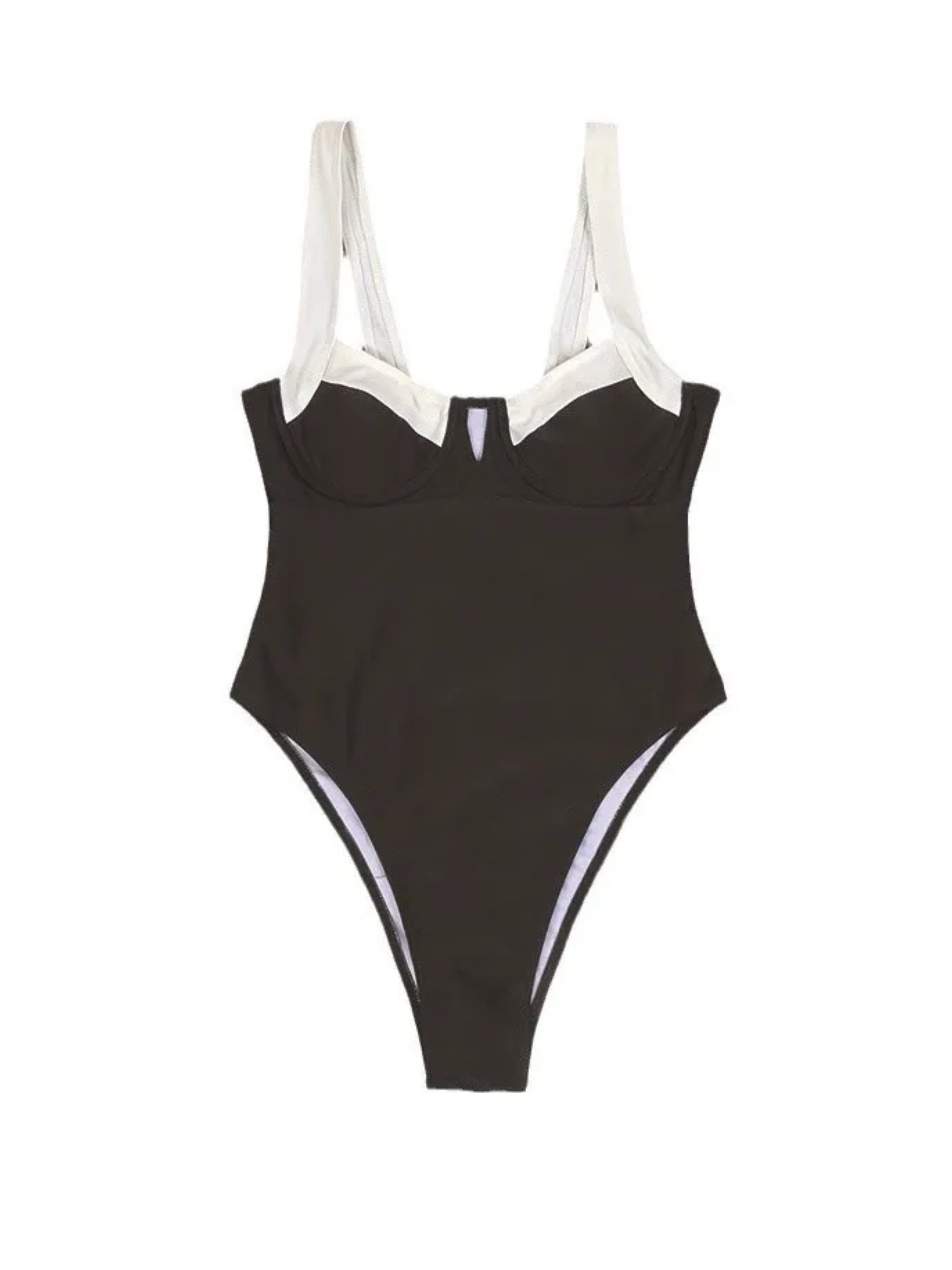 Sora Contrast Trim One-Piece Swimsuit