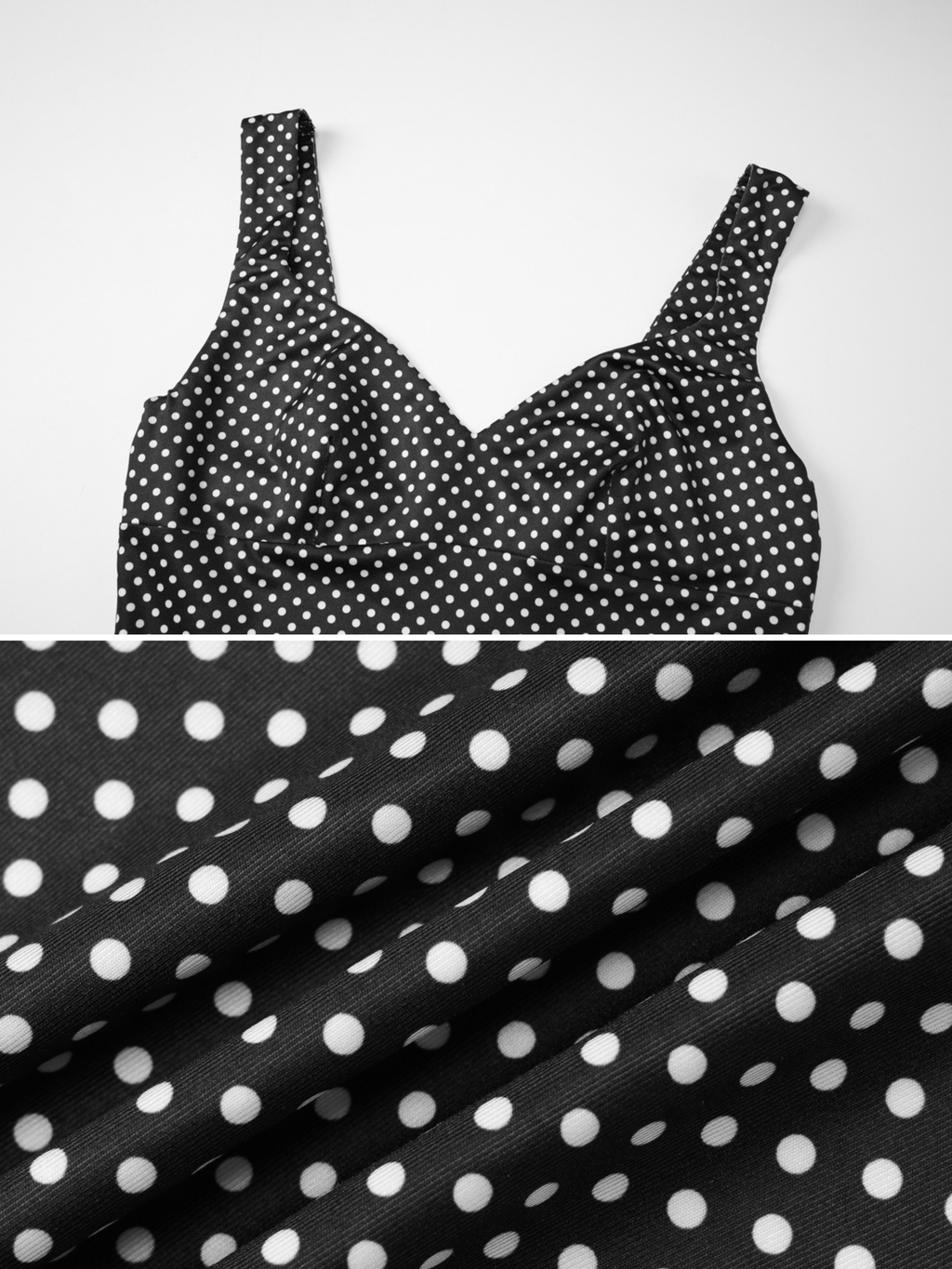 Polka Dot V-Neck Mini Dress