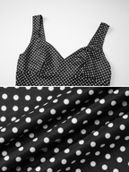 Polka Dot V-Neck Mini Dress