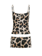 Leopard Print Cami & Shorts Set
