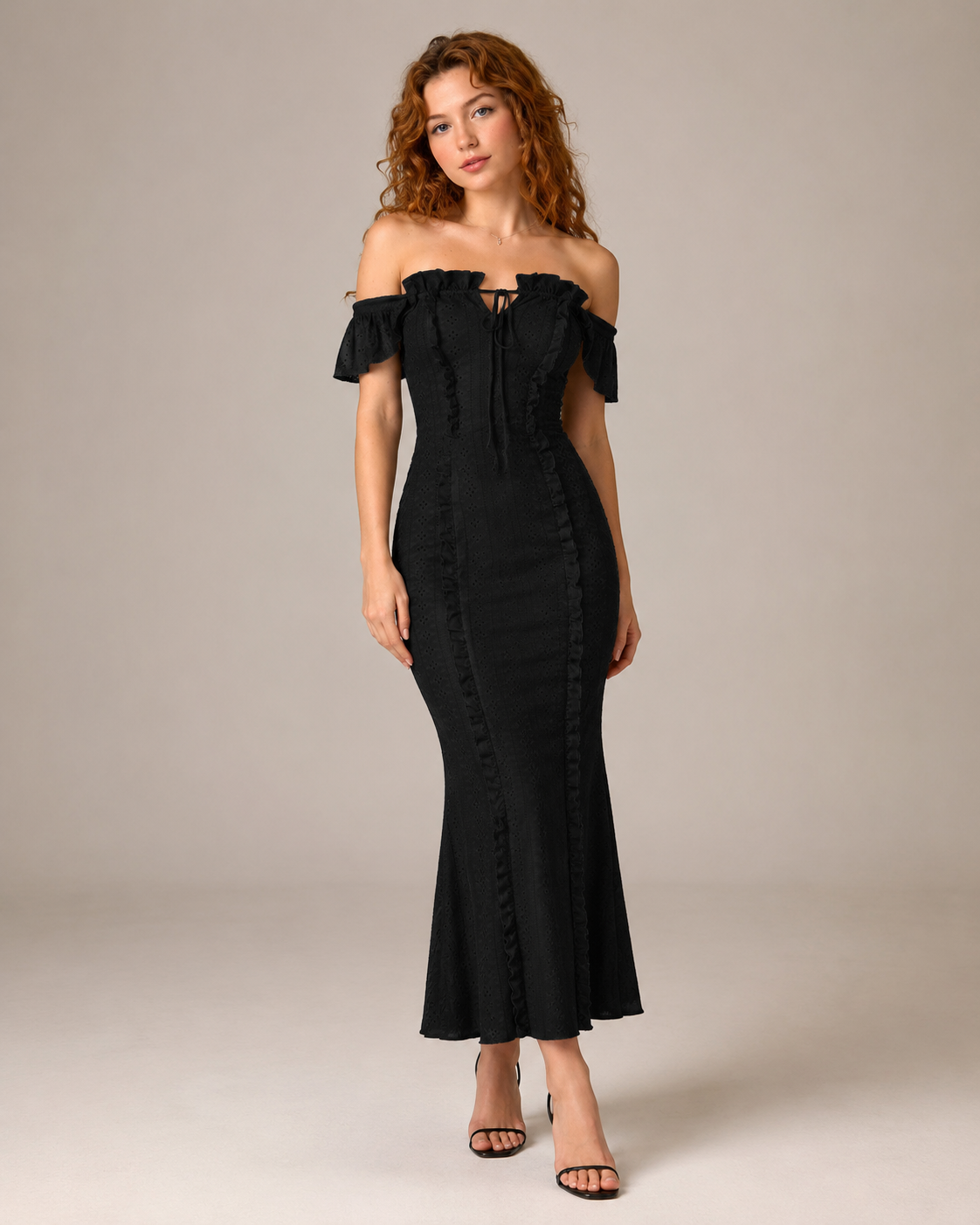 Velira Off-Shoulder Ruffle Maxi Dress