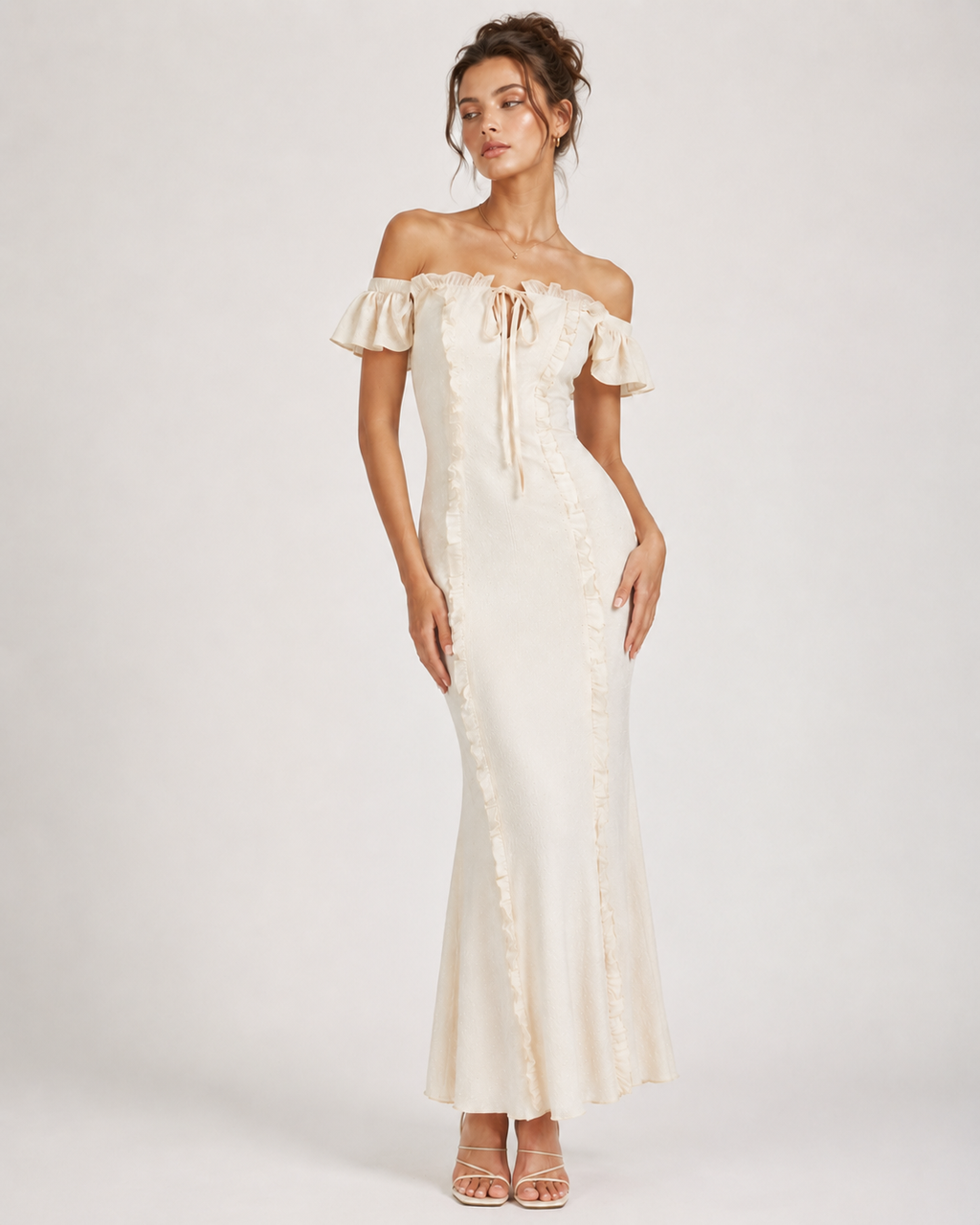 Velira Off-Shoulder Ruffle Maxi Dress