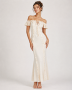 Velira Off-Shoulder Ruffle Maxi Dress