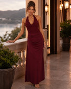 Vessia Draped Waist Maxi Dress