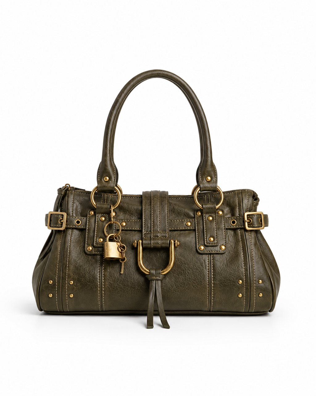 Lyla Studded Vintage Leather Bag