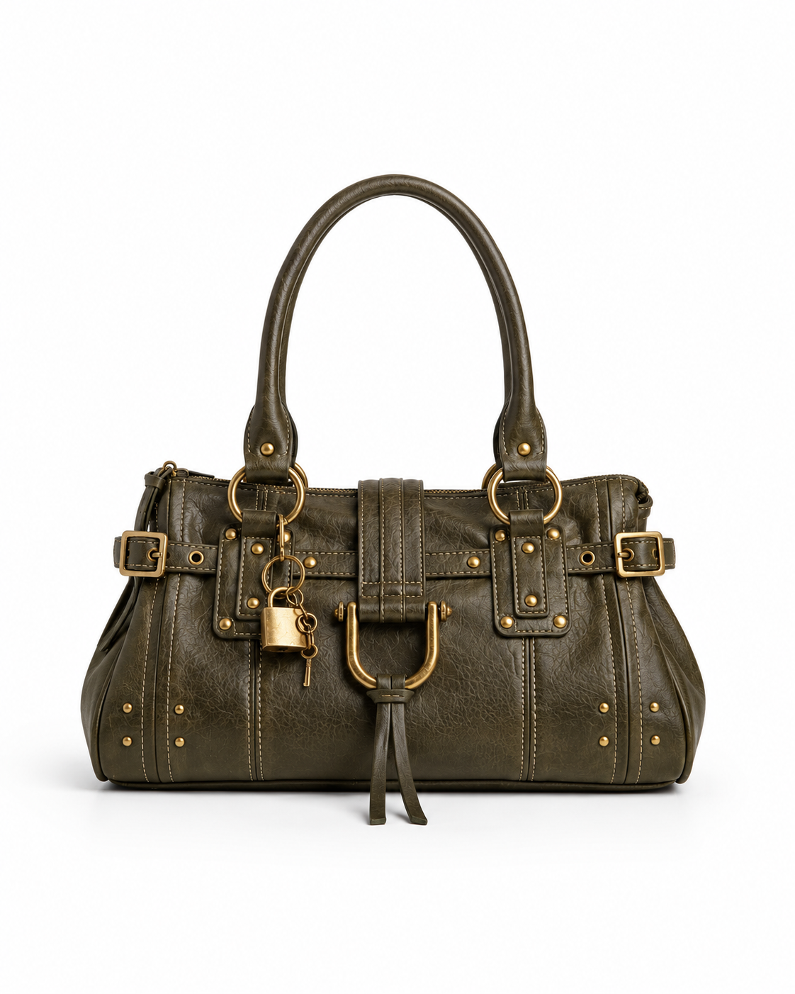 Lyla Studded Vintage Leather Bag