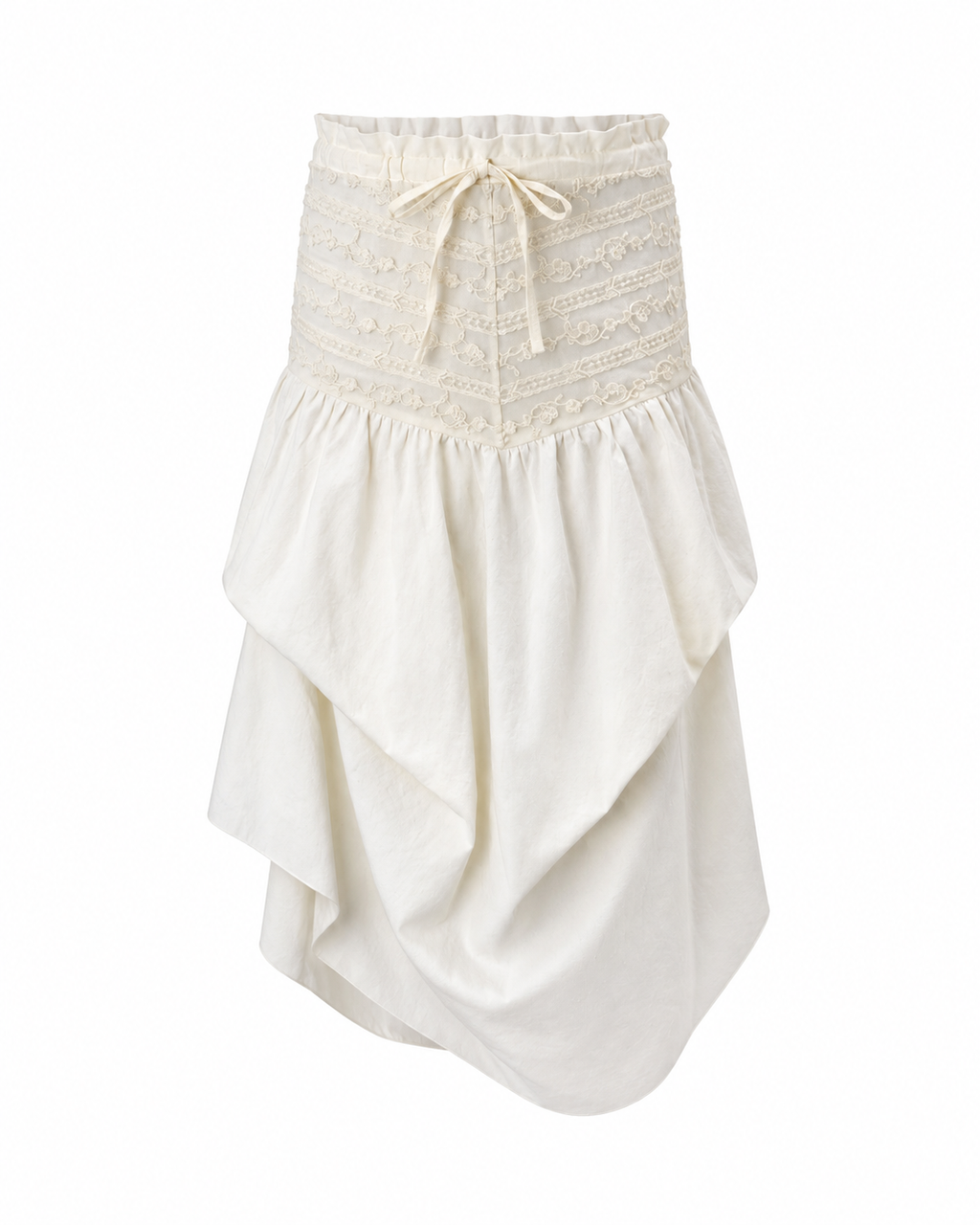 Sabrina Asymmetric Draped Mini Skirt
