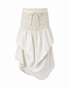 Sabrina Asymmetric Draped Mini Skirt
