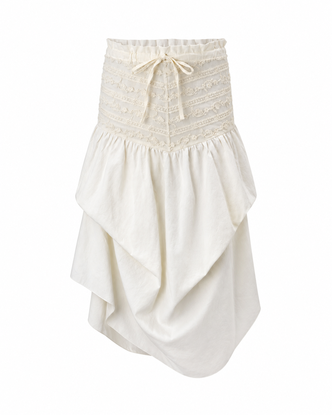 Sabrina Asymmetric Draped Mini Skirt