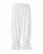 Willa Lace Trim Ruffle Capri Pants