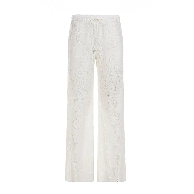 Polina Lace Wide-Leg Pants