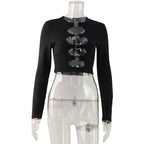 Thessa Ring Cut-Out Crop Top