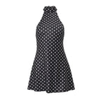 Stassie Polka Dot Halter Mini Dress