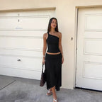 Giulia One-Shoulder Skirt Set