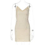 Mirea Crystal Detail Mini Dress