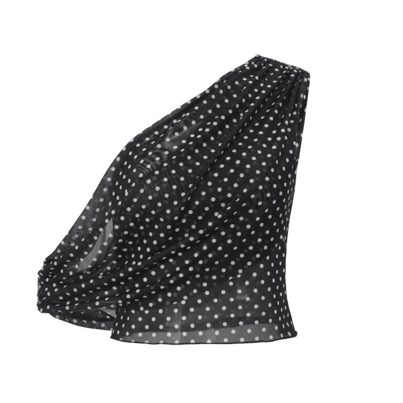 Polka Dot Mesh Top