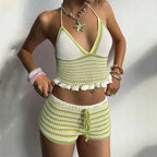 Romina Crochet Shorts Set