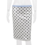 Nisa Sequin Polka Dot Lace Hem Midi Skirt