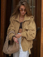 Tessa Utility Suede Jacket