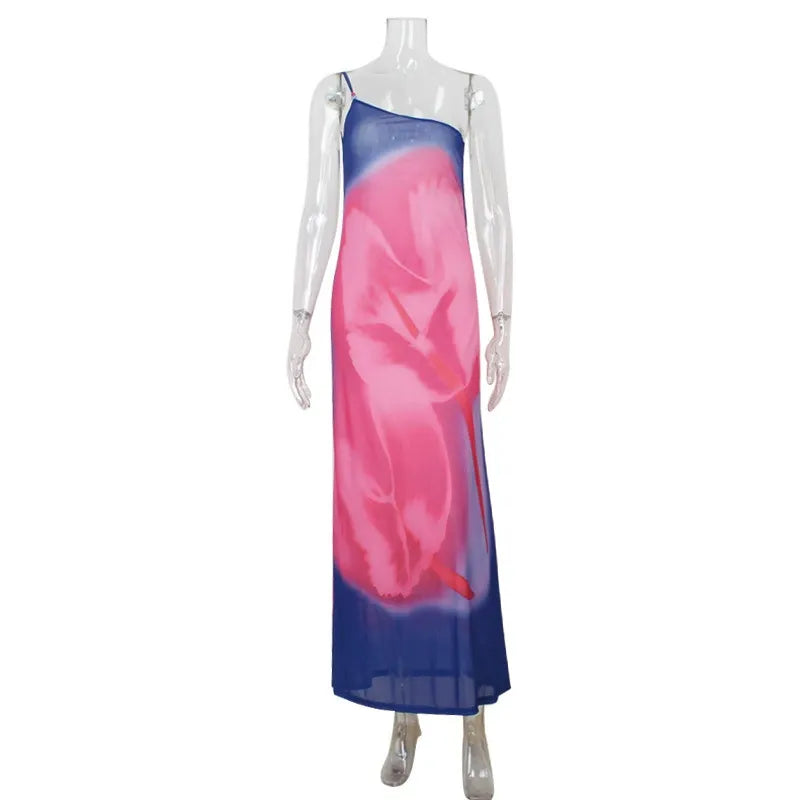 Elodie Backless Printed Maxi Dress