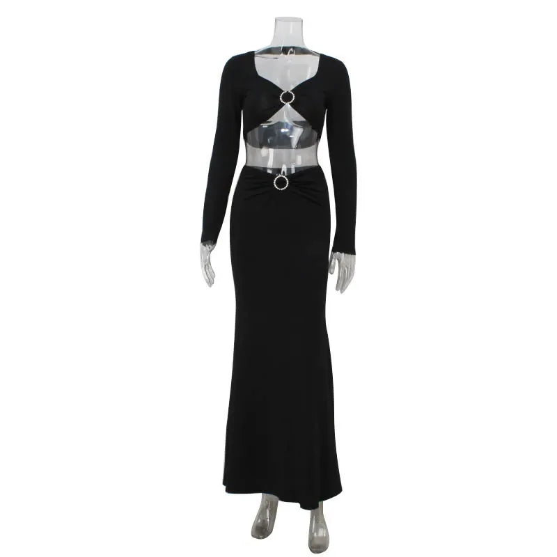 Alviana Ring Cut-Out Maxi Set