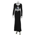 Alviana Ring Cut-Out Maxi Set