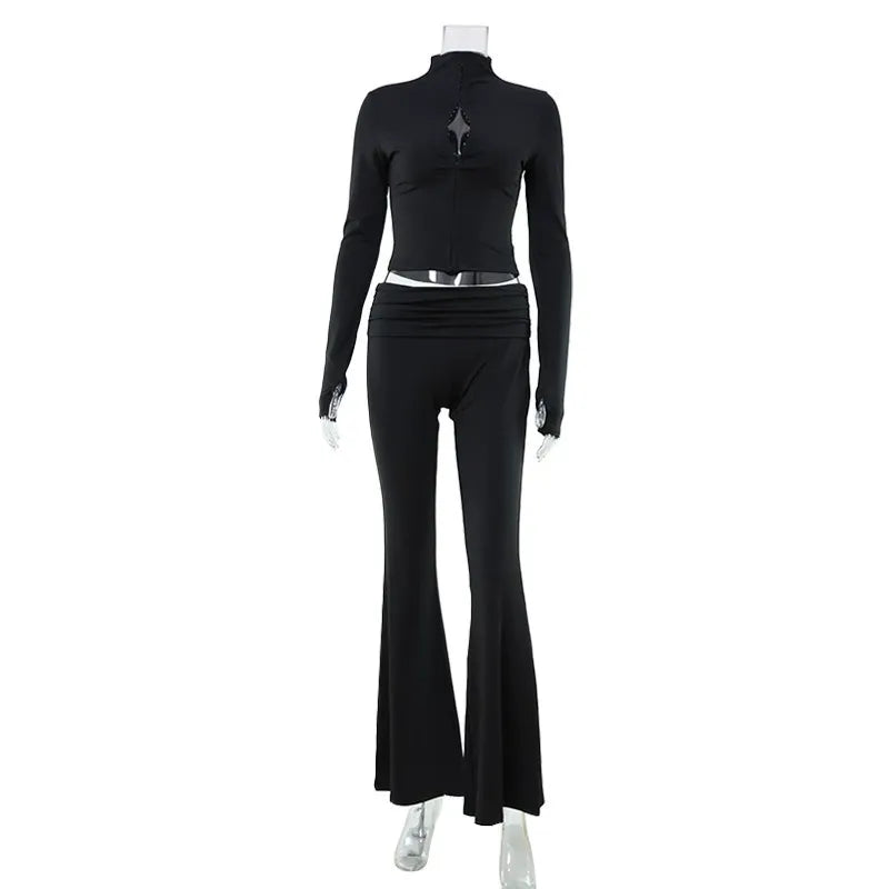 Norina Zip Front Flare Set
