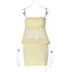 Layered Sheer Cami Mini Dress