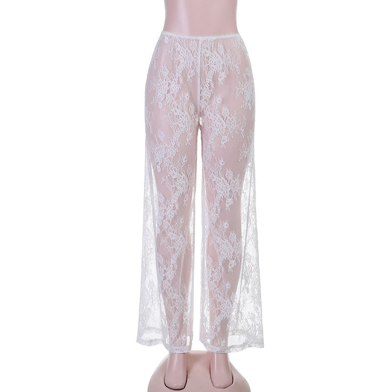 Neria Sheer Lace Beach Pants