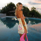 Oria Floral Strapless Mini Dress