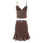 Mila Lace Trim Cami & Mini Skirt Set