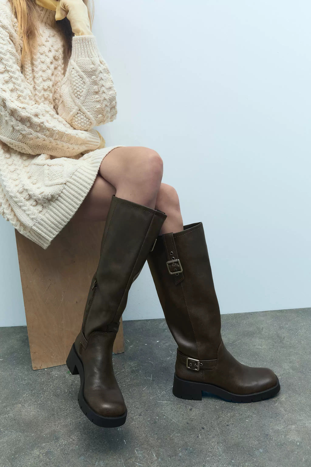 Elowen Buckle Knee-High Boots