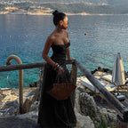 Roseth Cut-Out Ruched Maxi Dress