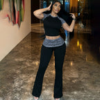 Anira Leopard Flare Pants Set