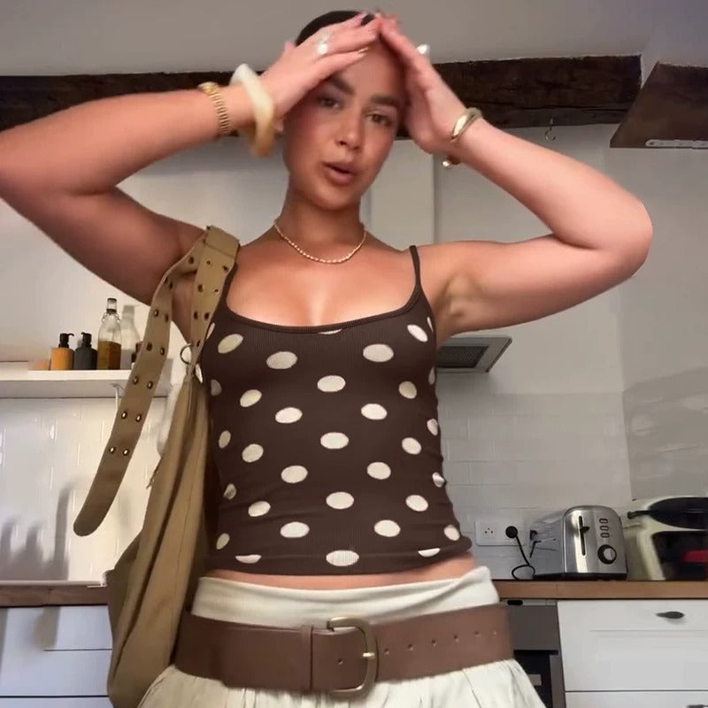 Tove Polka Dot Cami Top
