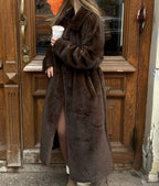 Tabitha Chocolate Faux Fur Coat