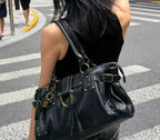 Lyla Studded Vintage Leather Bag