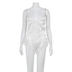 Ivera Satin Lace Cami Set