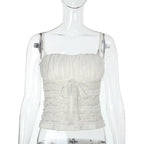 Fenora Lace Tie-Front Cami Top