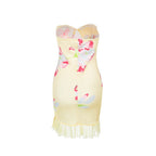 Oria Floral Strapless Mini Dress
