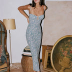 Alina Blue Paisley Cami Maxi Dress