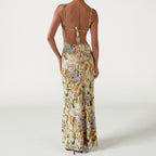 Elka Sage Abstract Print Cami Maxi Dress