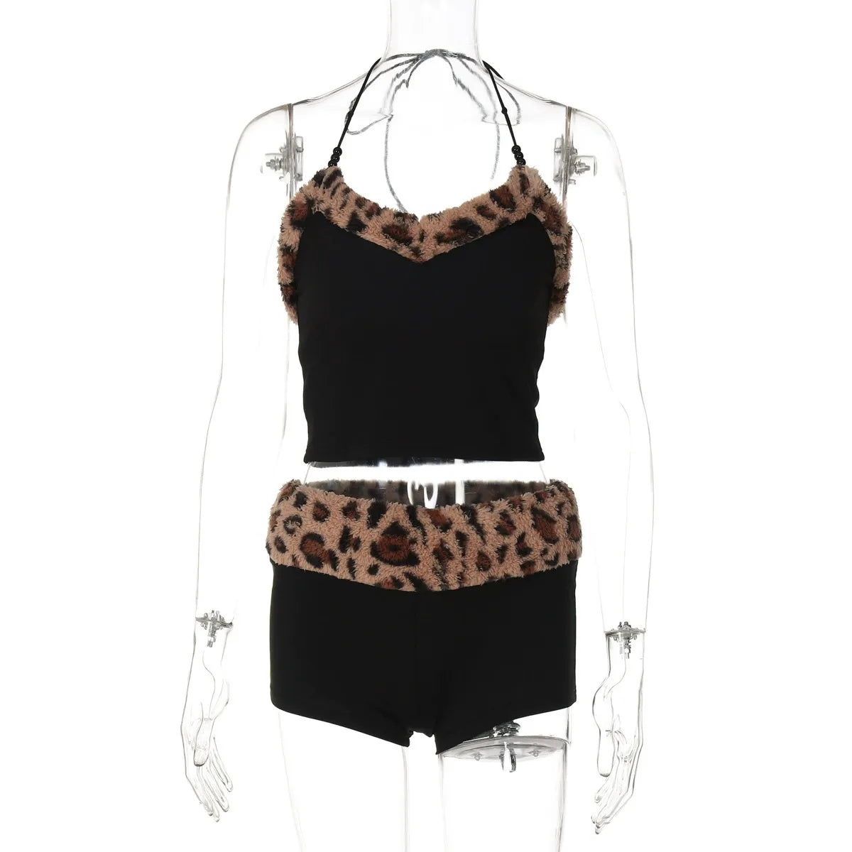 Hana Leopard Trim Lounge Set